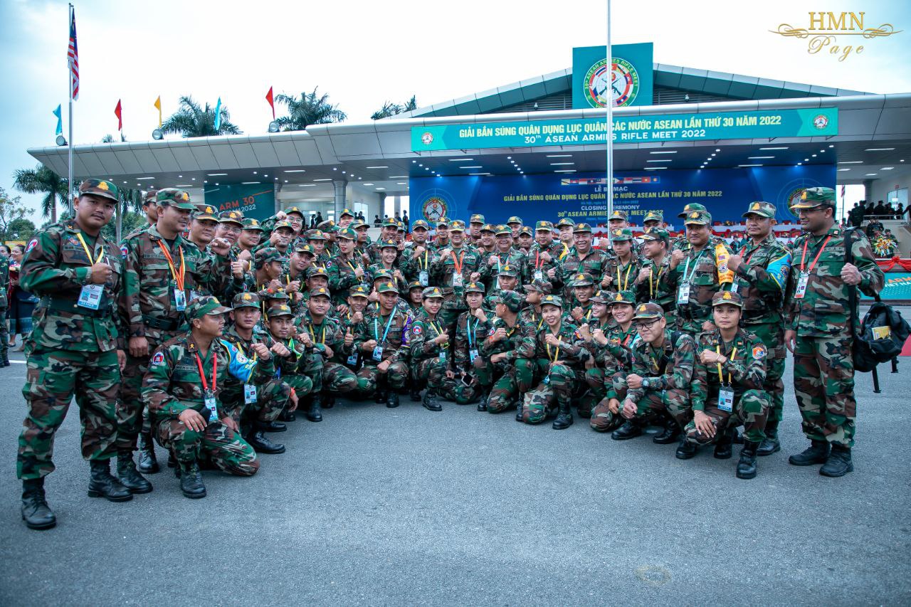 ឯកឧត្តម ឧត្តមសេនីយ៍ឯក ហ៊ុន ម៉ាណែត អញ្ជើញចូលរួមក្នុងពិធីបិទការប្រកួតបាញ់កាំភ្លើងដៃកងទ័ពជើងគោកអាស៊ានលើកទី៣០ (ASEAN Armies Rifle Meet – AARM 30) !!!!